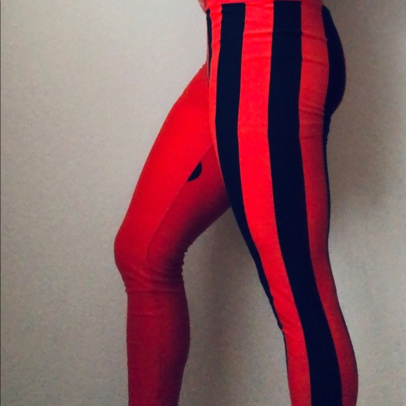 LuLaRoe Pants - LuLaRoe Red Orange leggings.